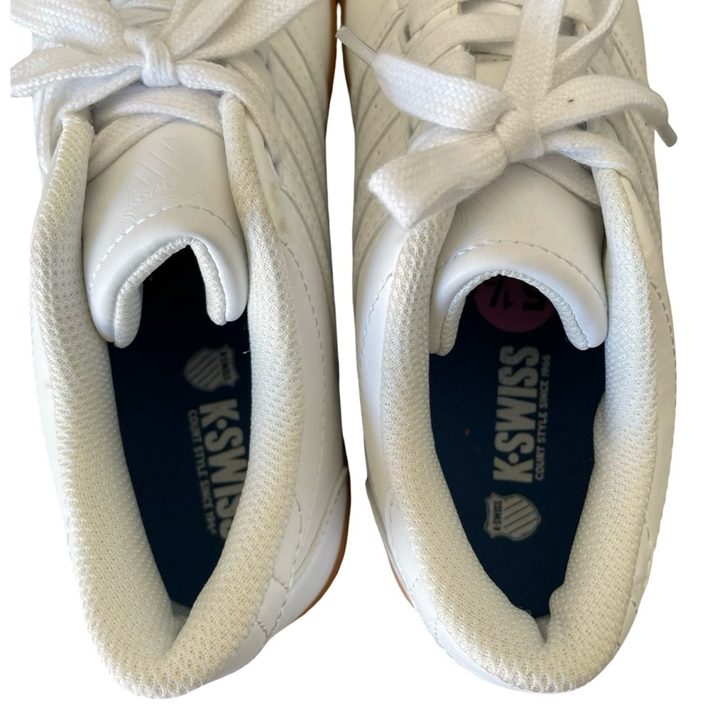 K-Swiss White Classic VN Gum Sole Size 5.5 - Picture 6 of 9